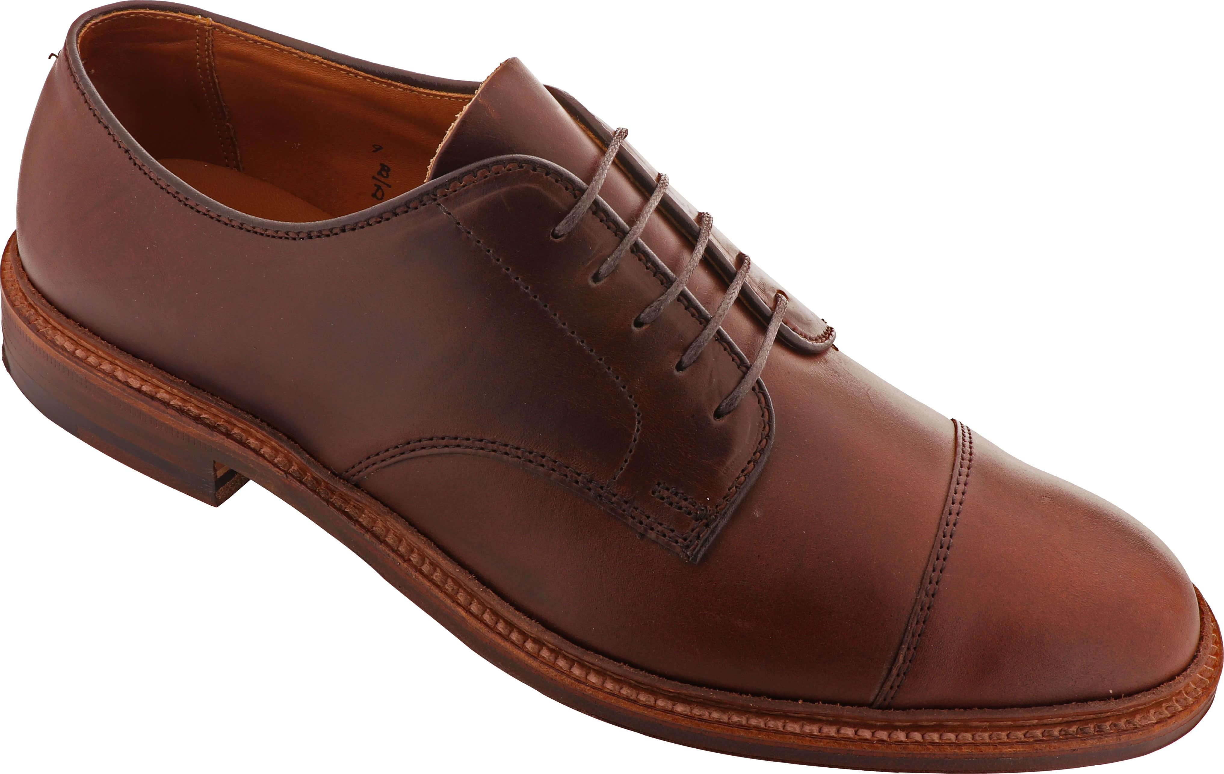 Alden Shoes Men's Cap Toe Blucher Flex Welt D7518F Brown