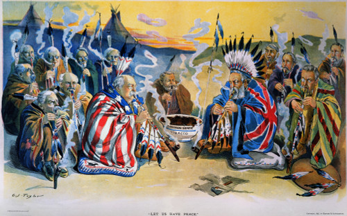 Venezuela Boundary, 1895. /Nan 1895 American Cartoon By F. Victor