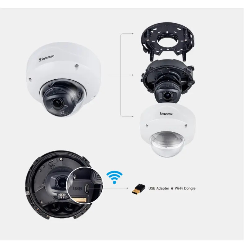 VIVOTEK CC8370-HV ドーム型防犯カメラ 2台セット VIVOTEK CC8370-HV