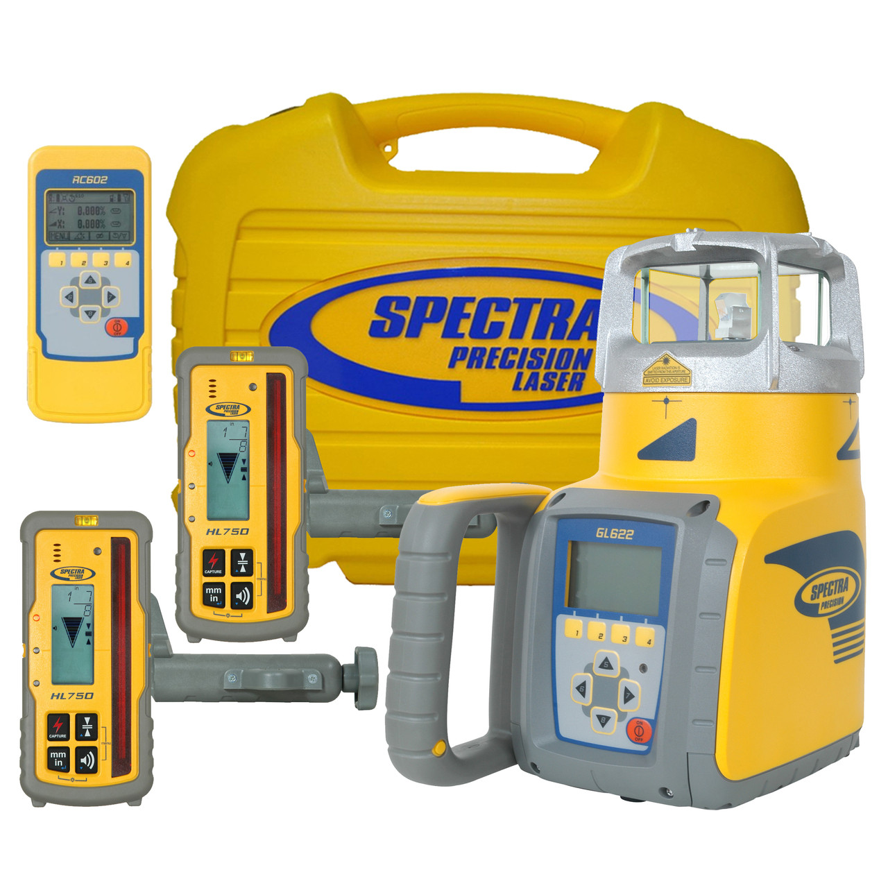 Spectra Precision GL622-1 Dual Grade Laser with (2) x HL750