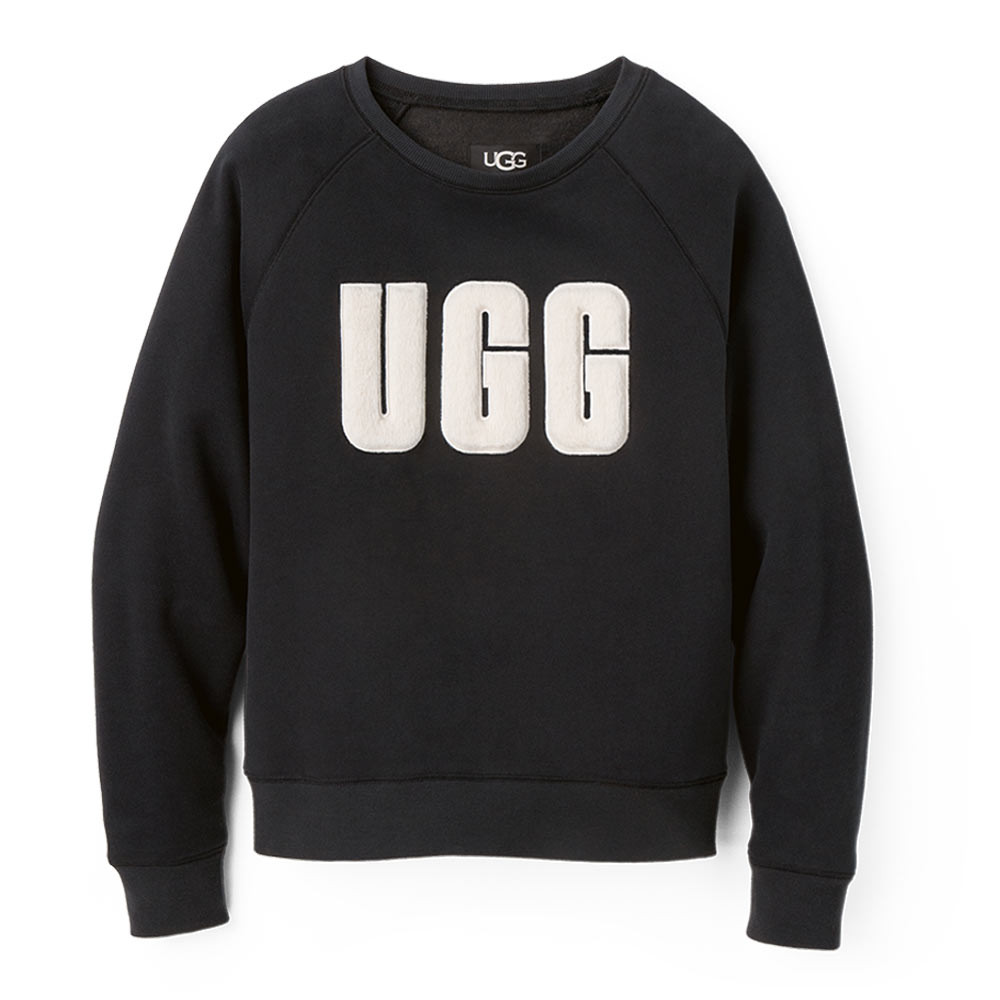 Women's UGG Madeline Fuzzy Logo Crewneck Sweatshirt | Eagle Eye