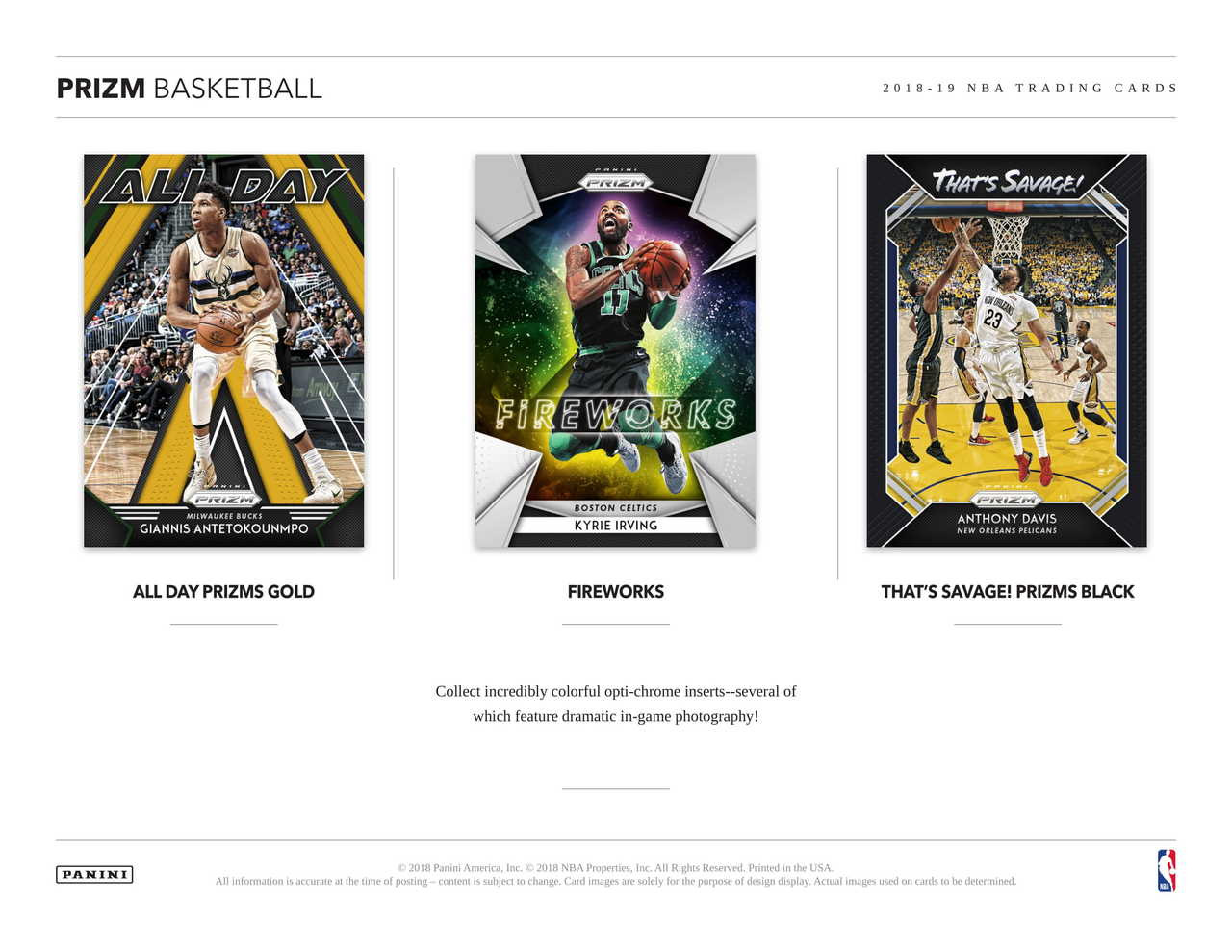 2018/19 Panini Prizm Basketball Cards Hobby Box