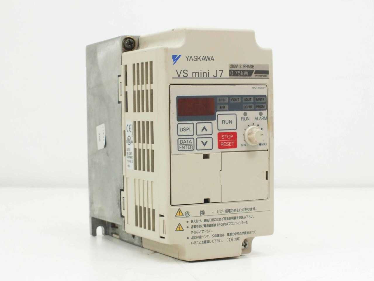 Yaskawa CIMR-J7AA20P7 VS Mini J7 3 Phase 50/60 Hz to 400 Hz Inverter