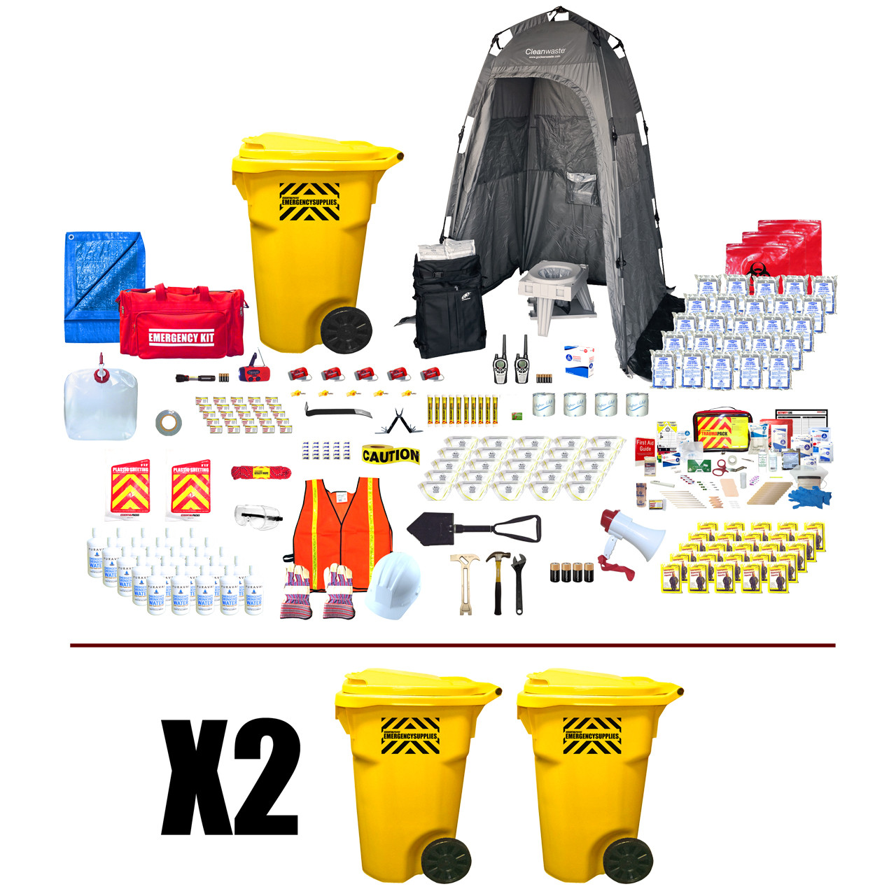 Office Pro Emergency Kit for 50 Employees - EmergencyKits.com