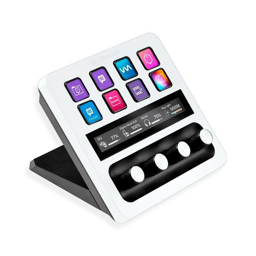 Flat White Elgato Stream Deck Plus Skin | KO Custom Creations