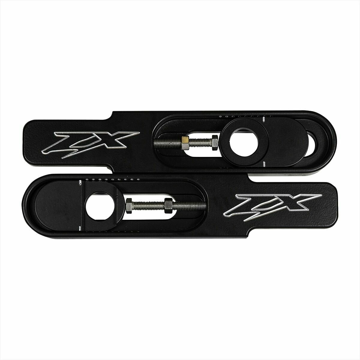 Kawasaki ZX-9R Swingarm Extensions - Black Finish - Engraved