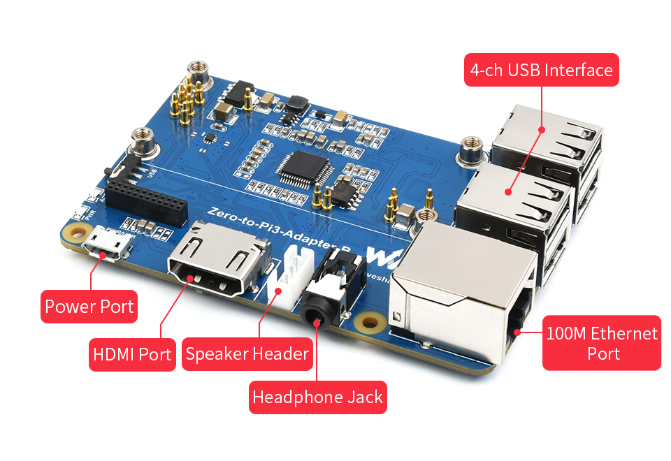 Raspberry Pi Zero 2W To 3B Adapter, Alternative Solution for