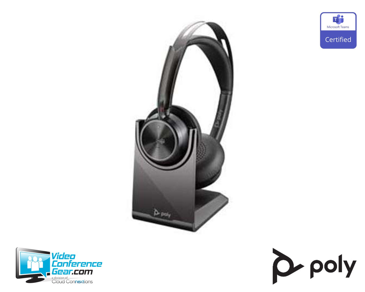 Poly | Voyager Focus 2 | Bluetooth Headset | Teams Certified