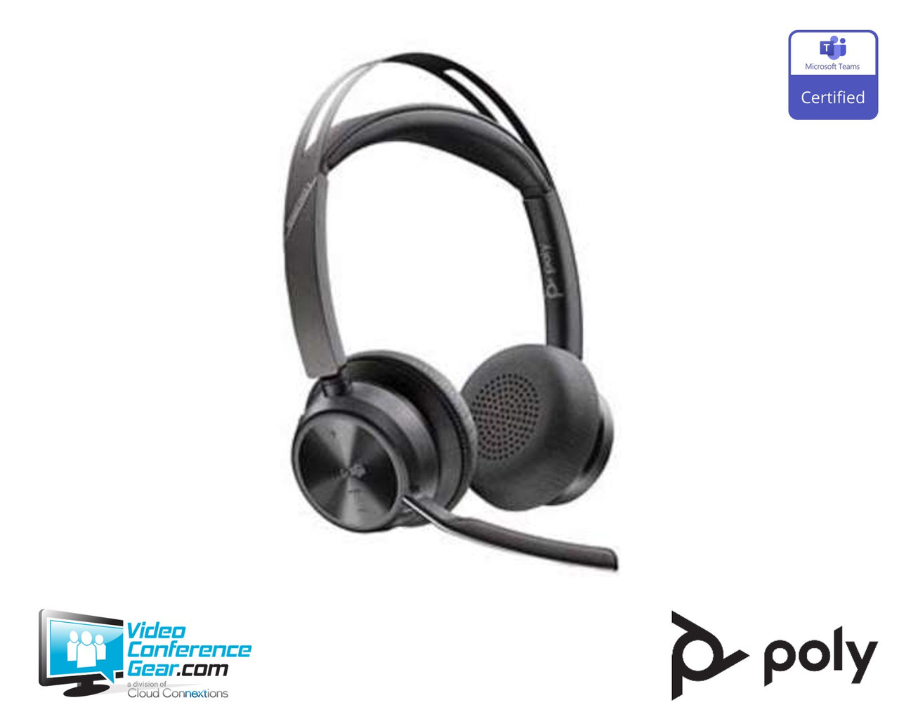 Poly | Voyager Focus 2 | Bluetooth Headset | Teams Certified