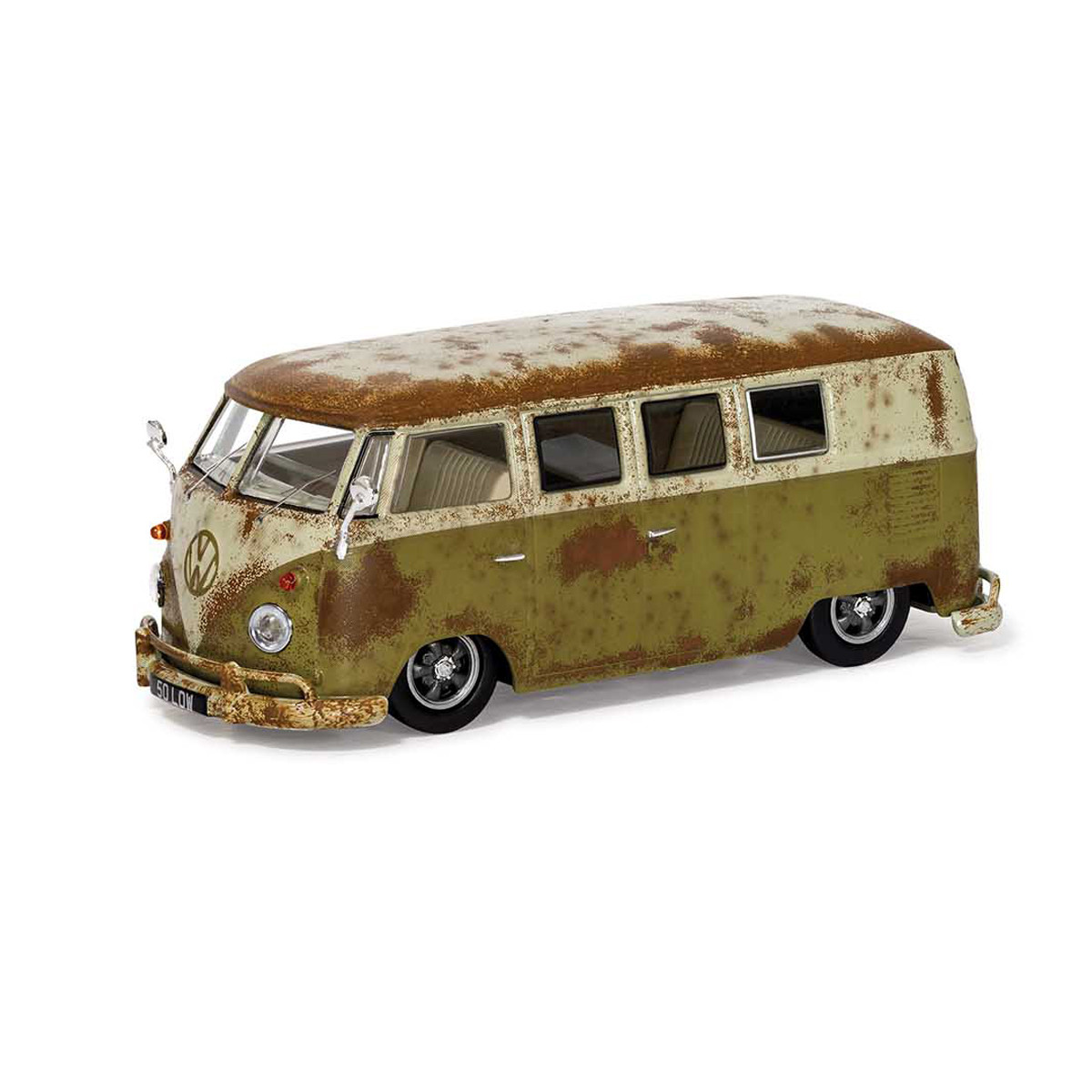 Volkswagen Corgi Diecast Green Rat Look Campervan - Corgi Collectable