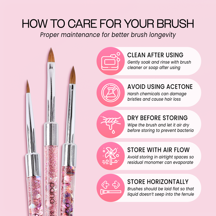 Nail de Dance Sculpture Brush ピンク Nail de Dance Sculpture Brush