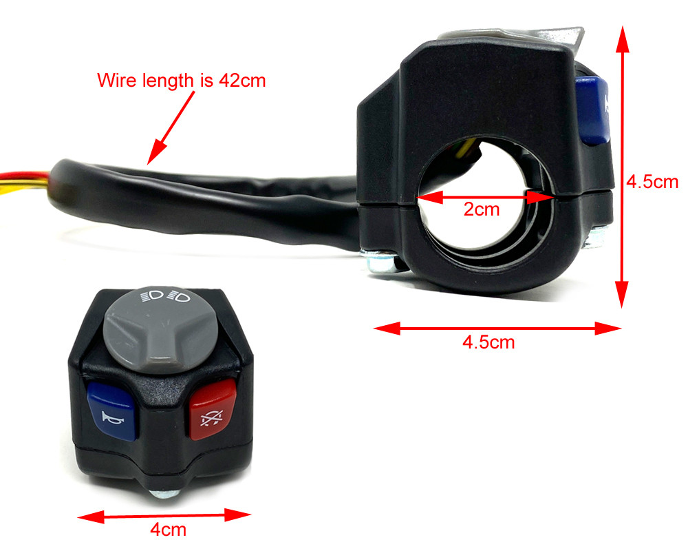 Motocross Enduro Motorbike Motorcycle Light Horn Kill Indicator