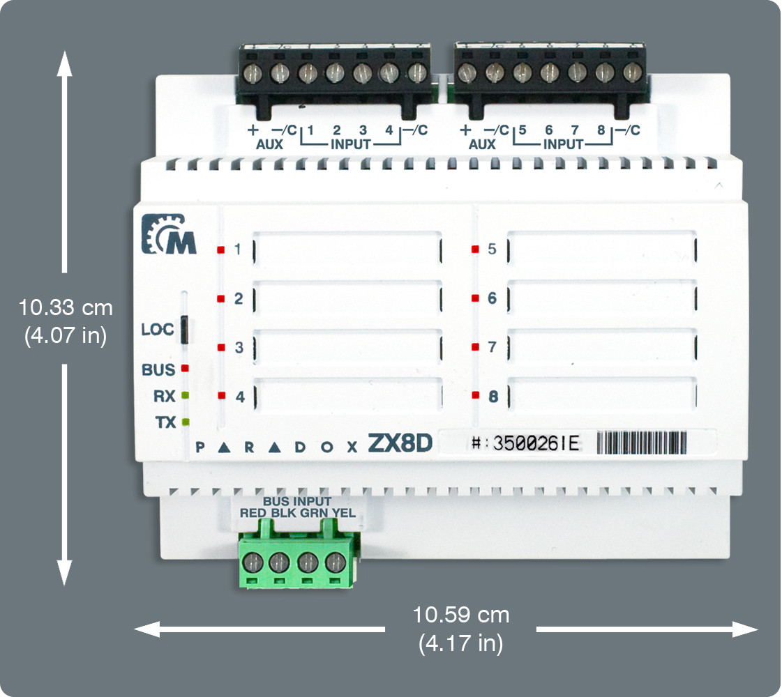 Paradox ZX8D 8-Zone EVO Expansion Module - TremTech Electrical Systems