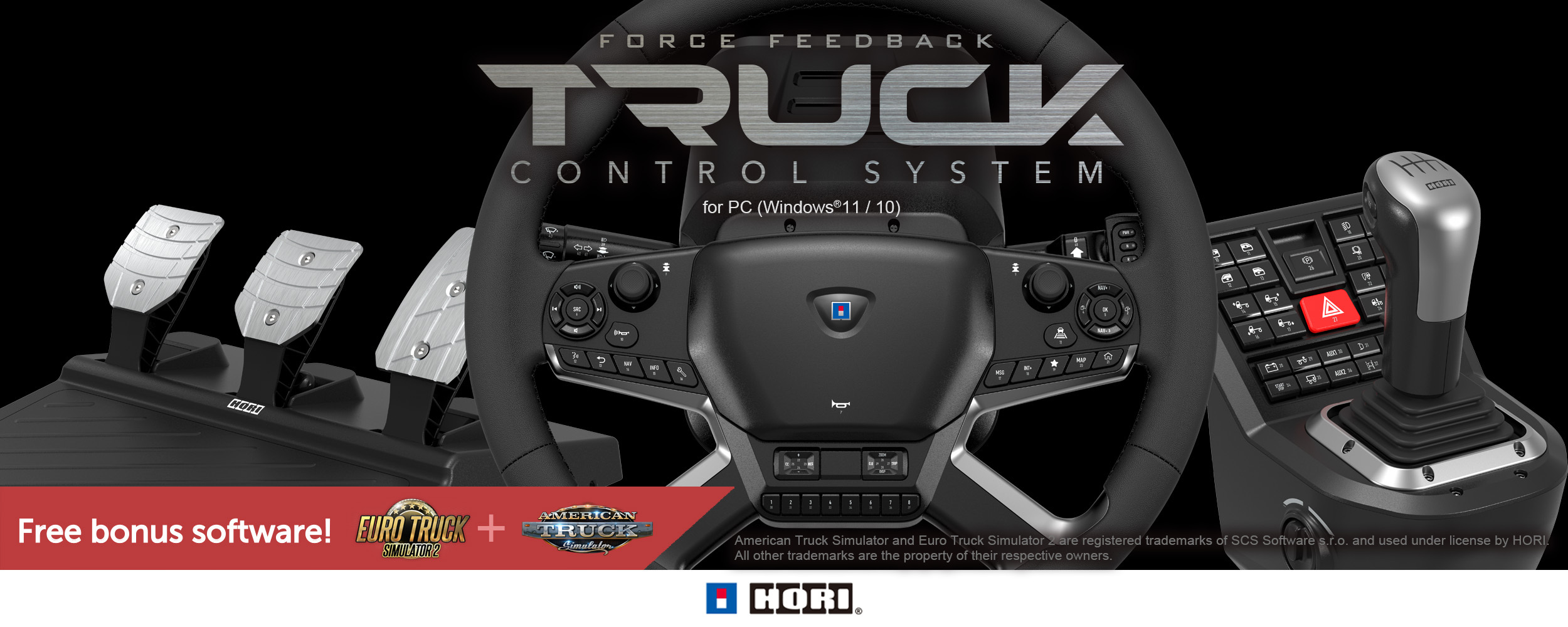 Truck Control System with Force Feedback for Windows 11/10 - HORI USA