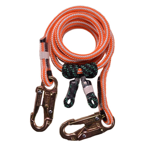 Rope Logic 2-in-1 Hi-Vee Positioning Lanyard with Steel Snaps