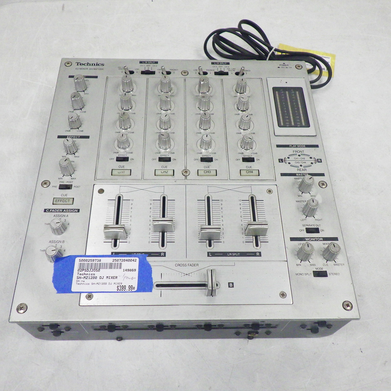 ジャンク品」Technics SH-MZ 1200 DJミキサー TECHNICS SH-MZ1200-S