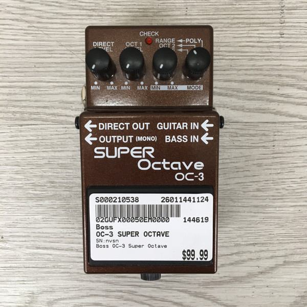 Used Boss OC-3 SUPER OCTAVE Octave Pedal