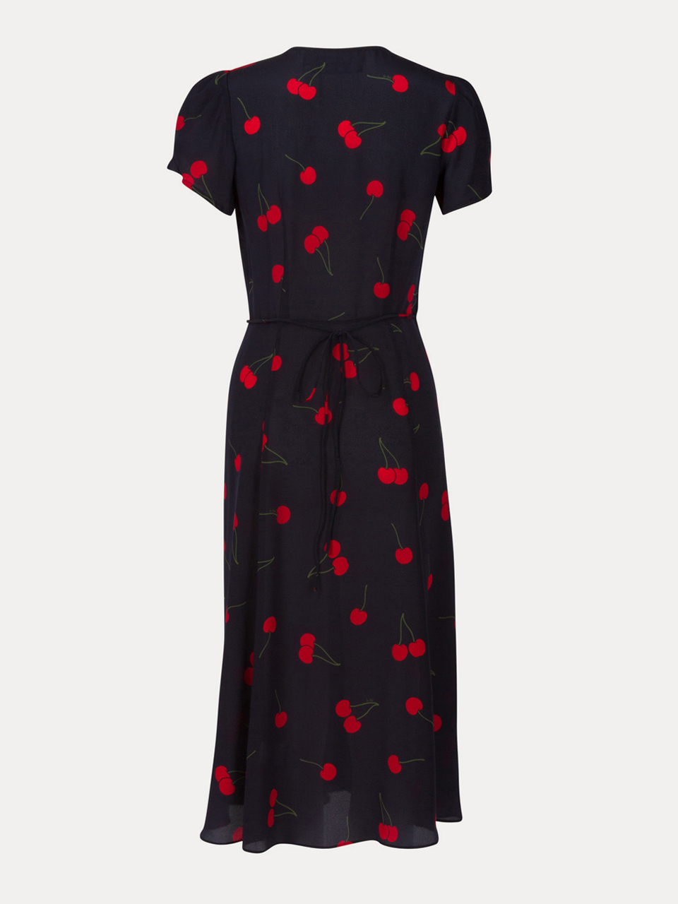 The Teale Wild Cherry Wrap Midi Dress | Réalisation Par