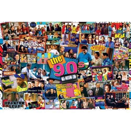 TV Time 80s Shows 1000 Piece Puzzle - RetroFestive.ca