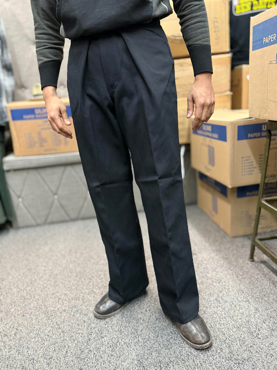 100% Cotton Ben Davis Pants Black