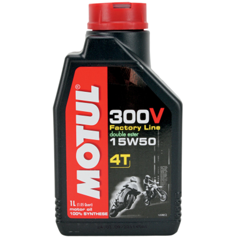 Motul 300V 15W50 Synthetic Ester Motorcycle Oil - Sportbike Track Gear