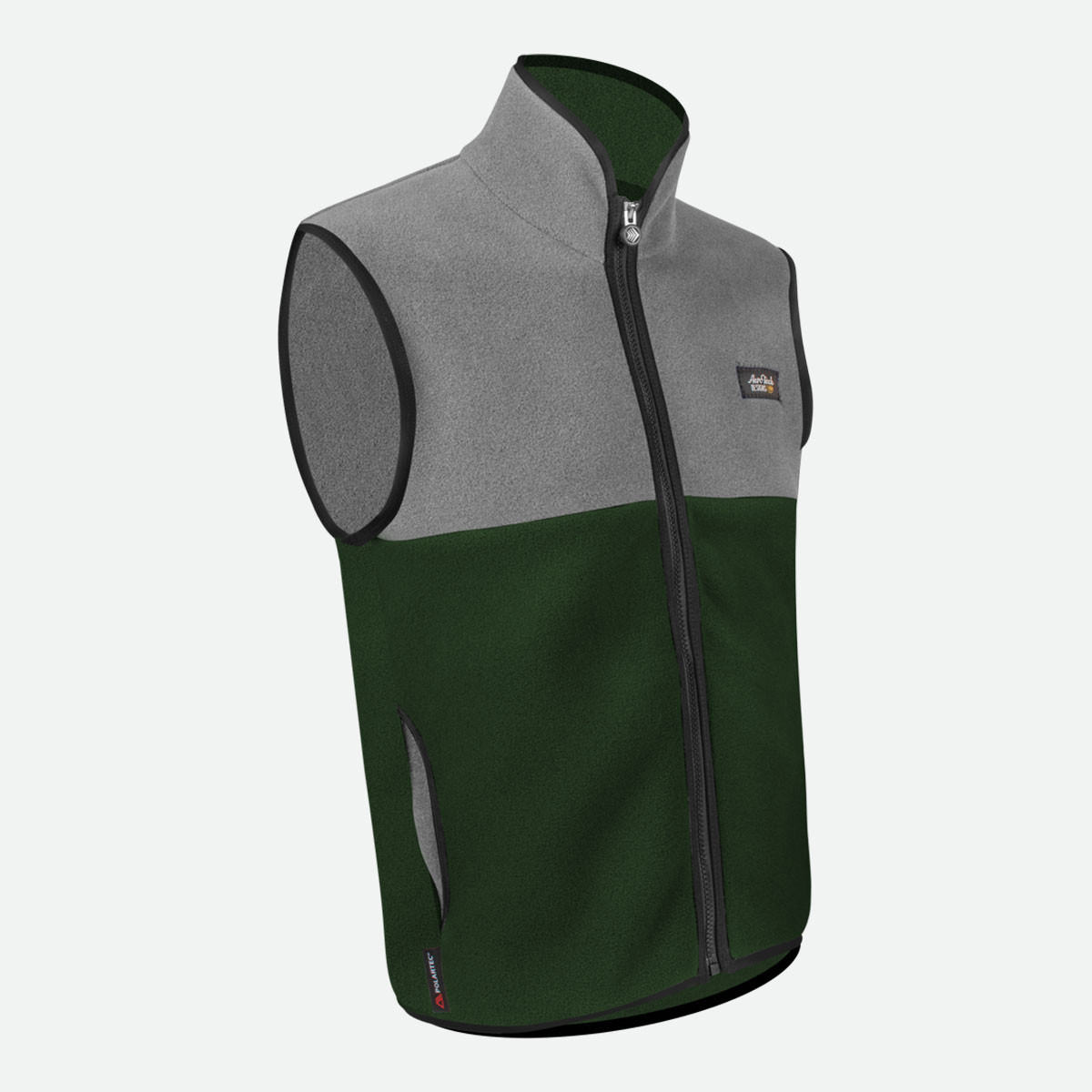 Men's PolarTec Recycled Brush Fleece Zip-Up Vest | Six Functional