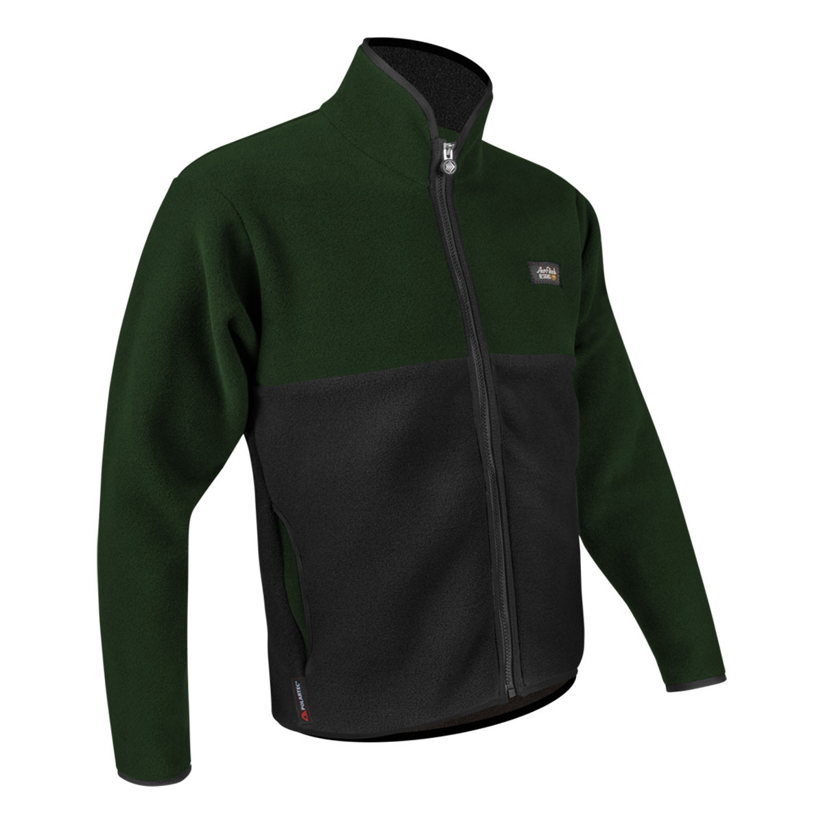 Men's PolarTec Recycled Brush Fleece Zip-Up Jacket | Six