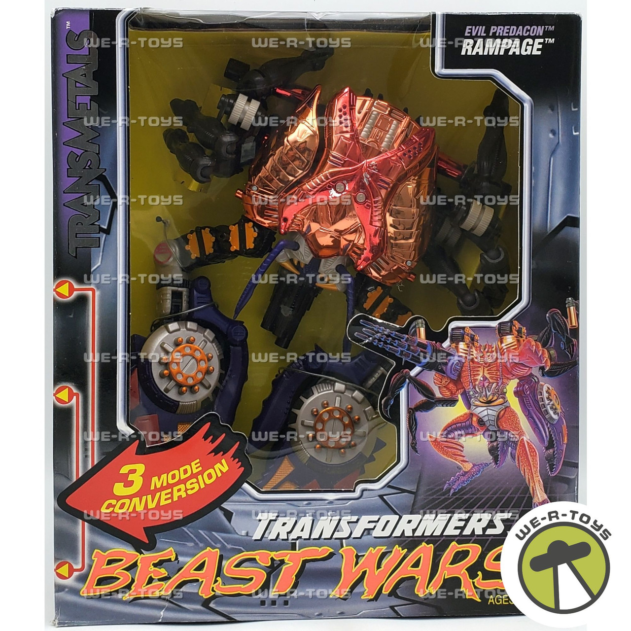 Transformers Beast Wars Transmetals Evil Predacon Rampage Figure