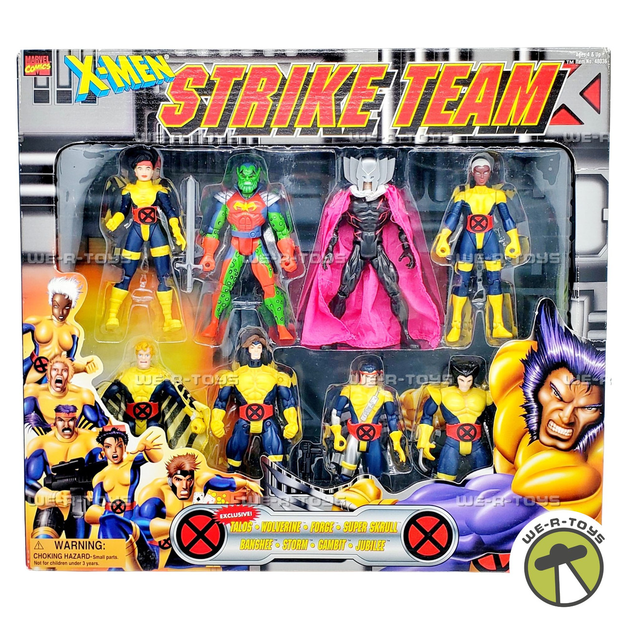 Marvel X-Men Strike Team Action Figure Set 1998 Toy Biz 48036 - We