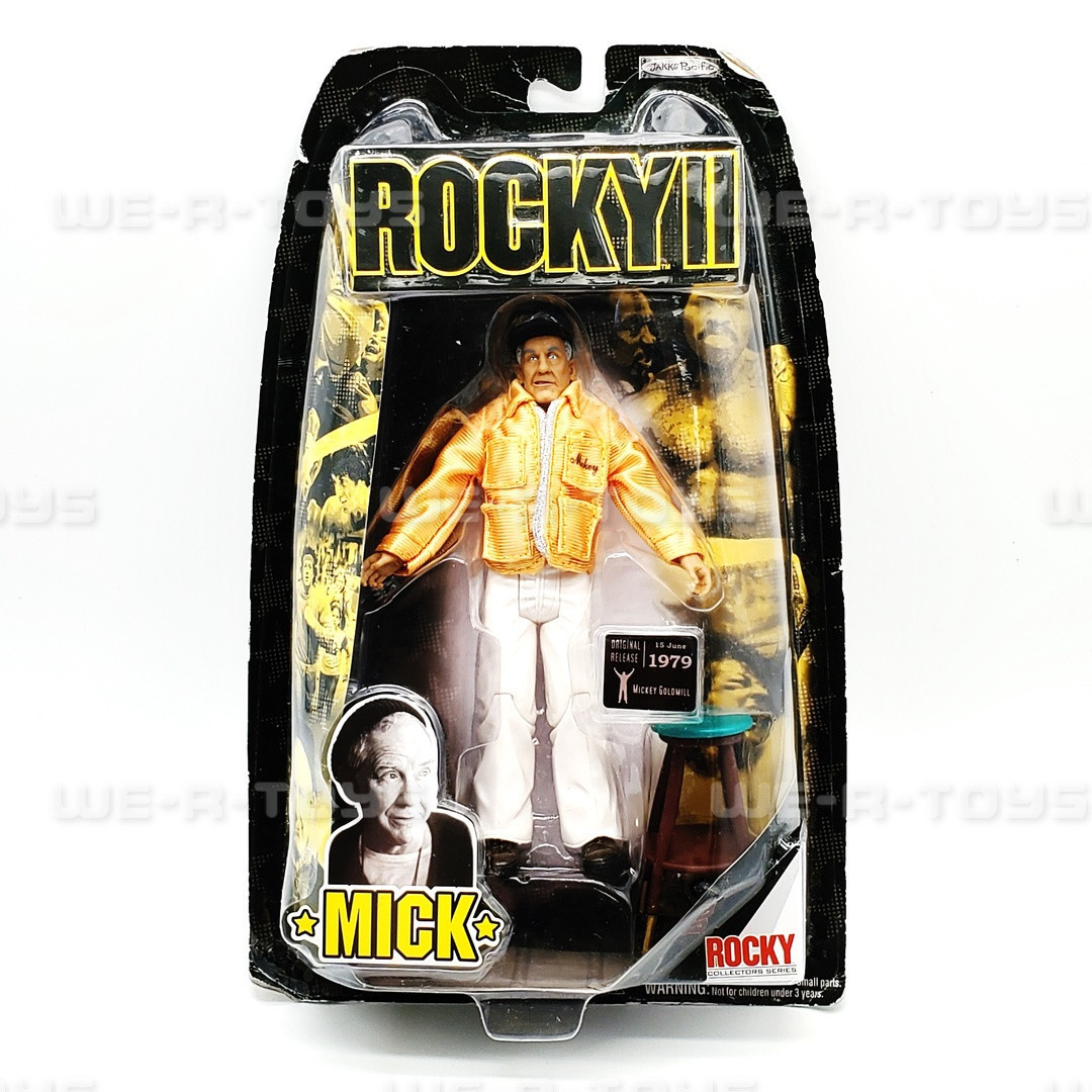 Rocky II Mick Goldmill Action Figure Gold Jacket Mickey Jakks