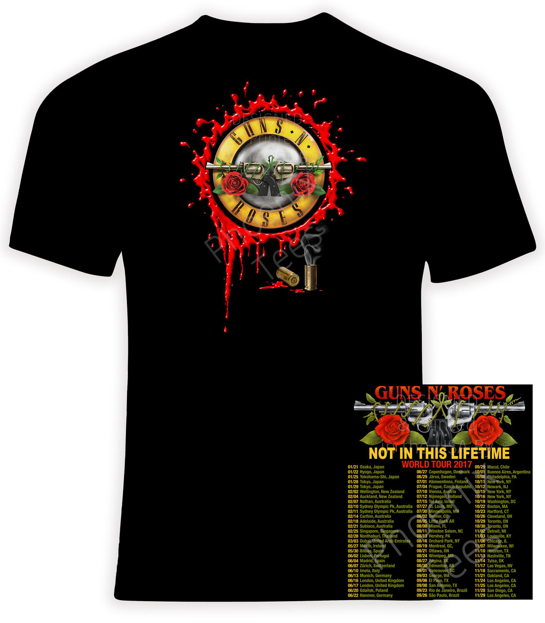 Guns N' Roses 2017 Not In This Lifetime Tour - Phoenix Tees