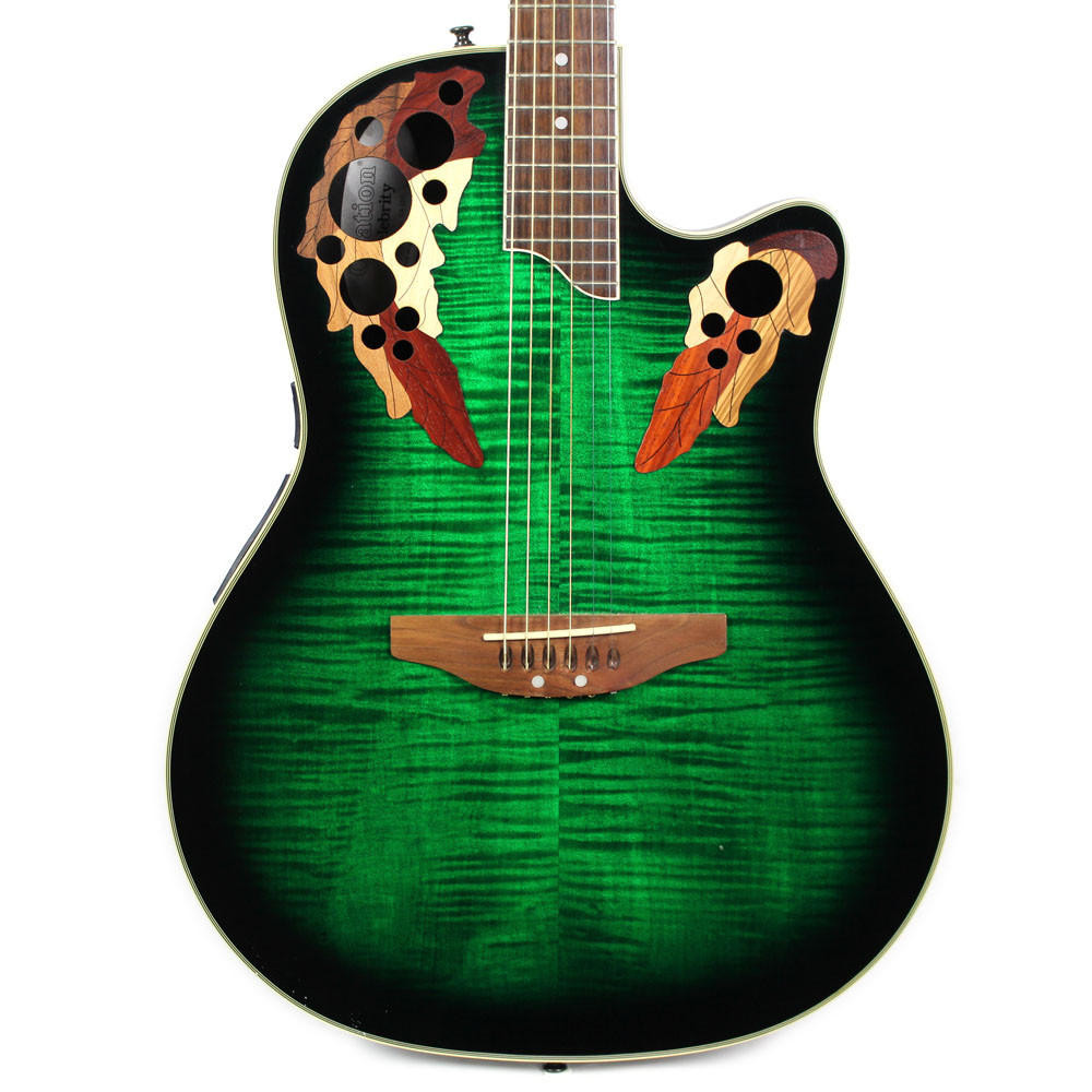 Ovation Celebrity CP741 パーラーギター グリーン Ovation Celebrity