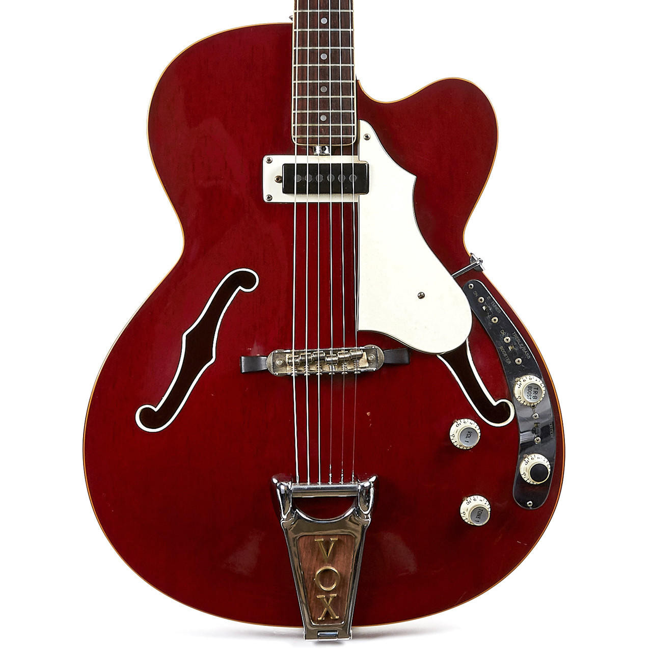 Vintage 1960's Vox Bossman Electric Guitar Cherry Finish | Cream
