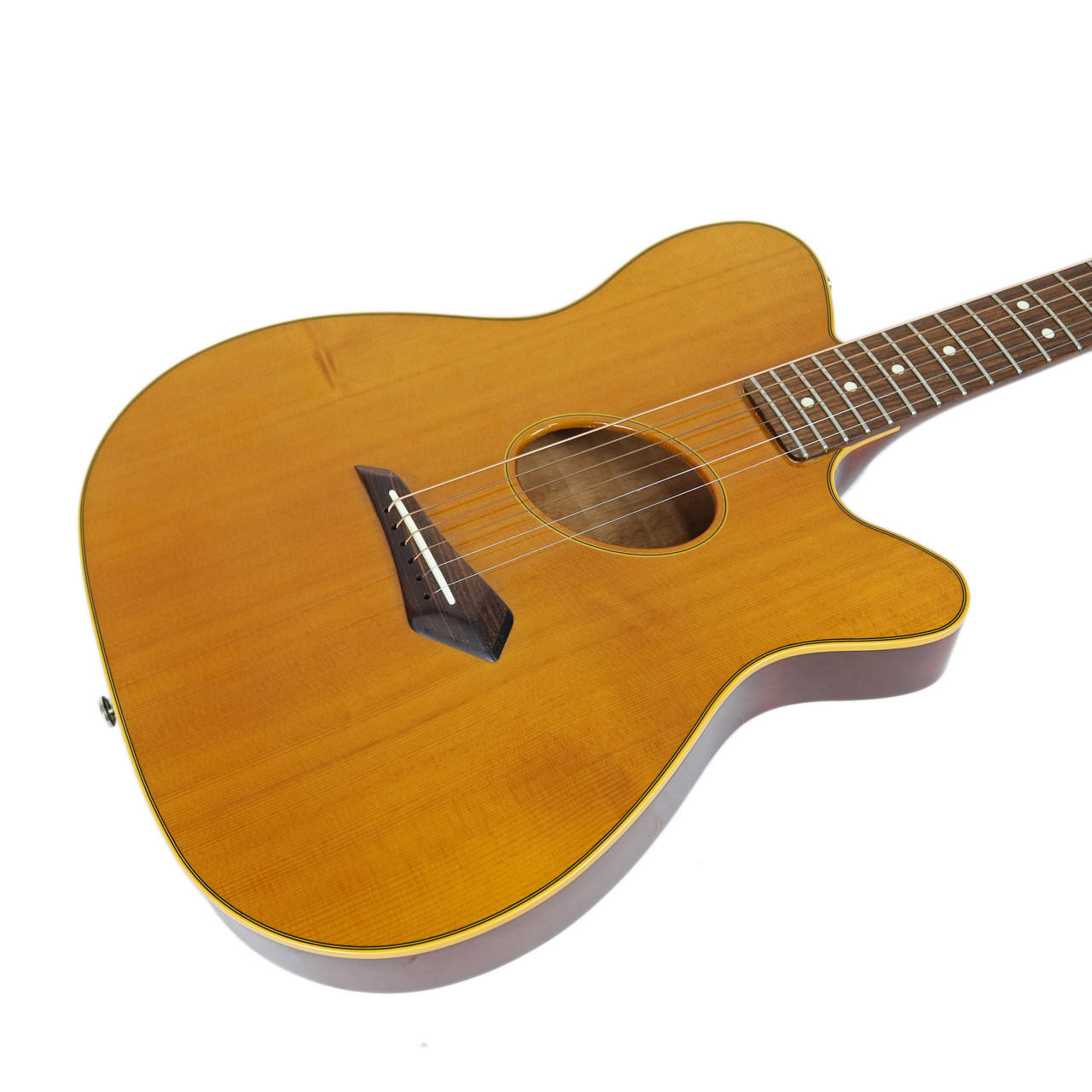 1990's Fender Telecoustic Acoustic Electric Guitar Natural Finish