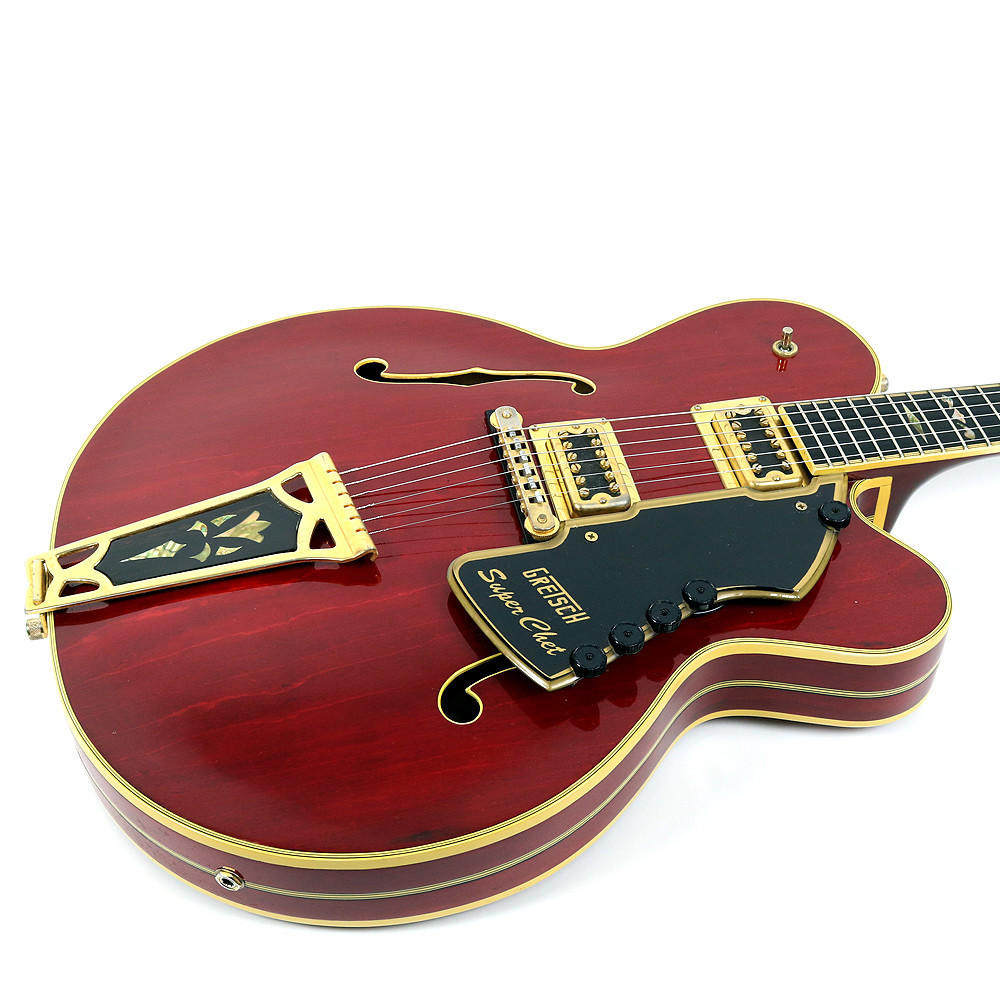 Vintage 1973 Gretsch Super Chet Electric Guitar Autumn Red Finish