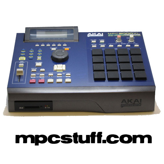 Akai MPC 2000XL BLUE with MCD Drive - MPCstuff - Akai MPC Parts
