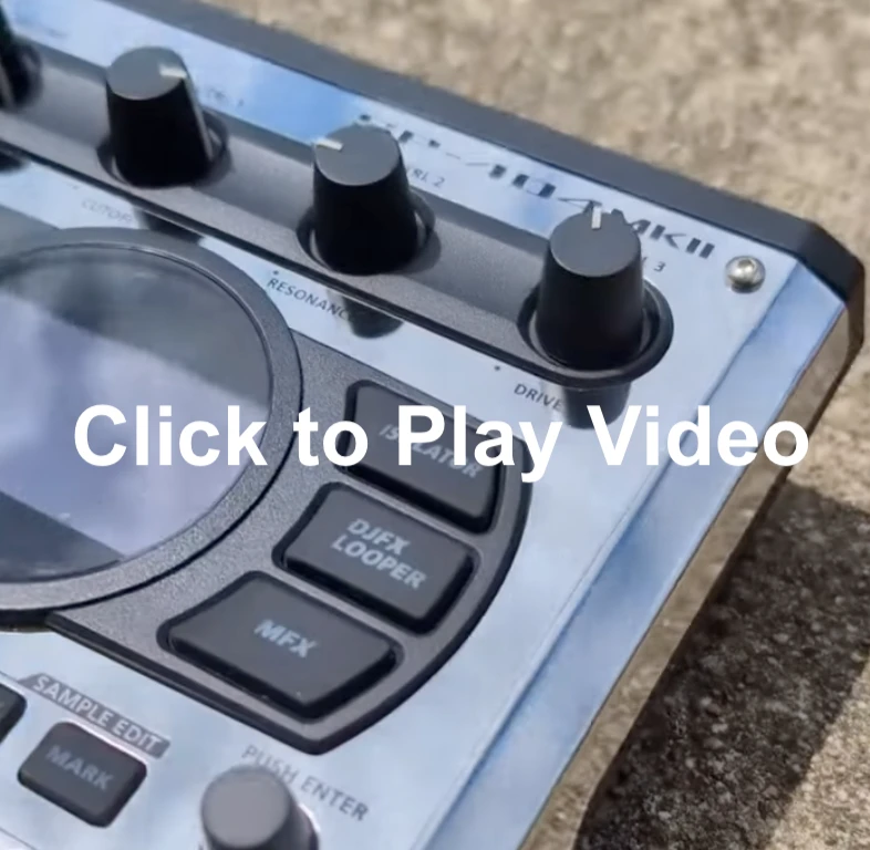 SP-404 MK2 Top Plate Metal Casing Cover - Chrome | Light Silver