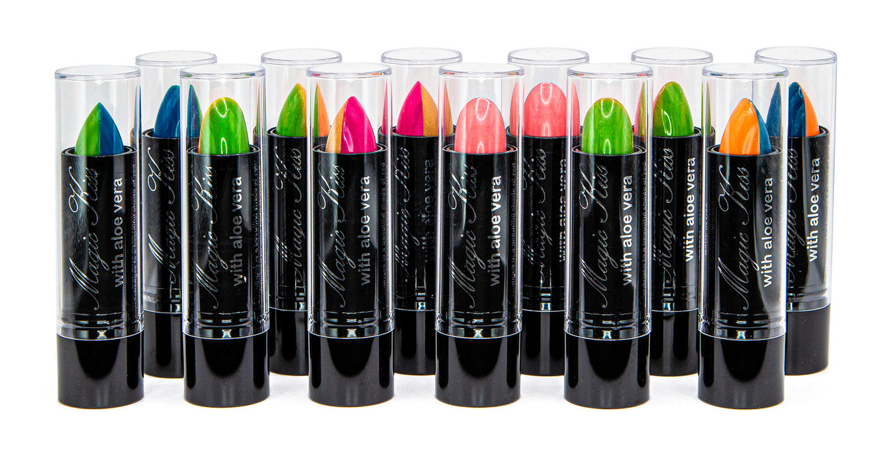 Magic Kiss Aloe Vera Lipstick Twelve Pack: Aloha Sunset