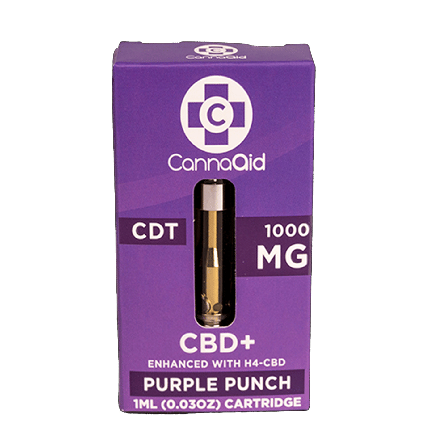 CannaAid Full Spectrum CBD + H4-CBD CDT 1G Vape Cartridge - Calm Leaf