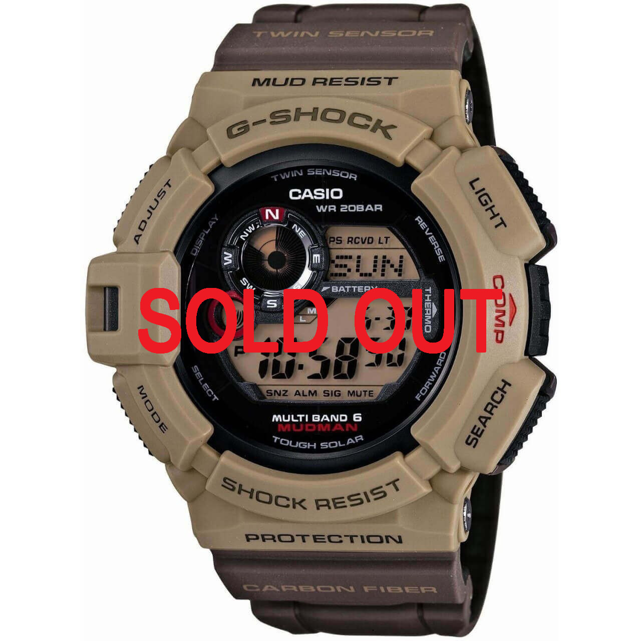Casio Mudman GW-9300ER-5JF Men in Military Colors - Shopping In