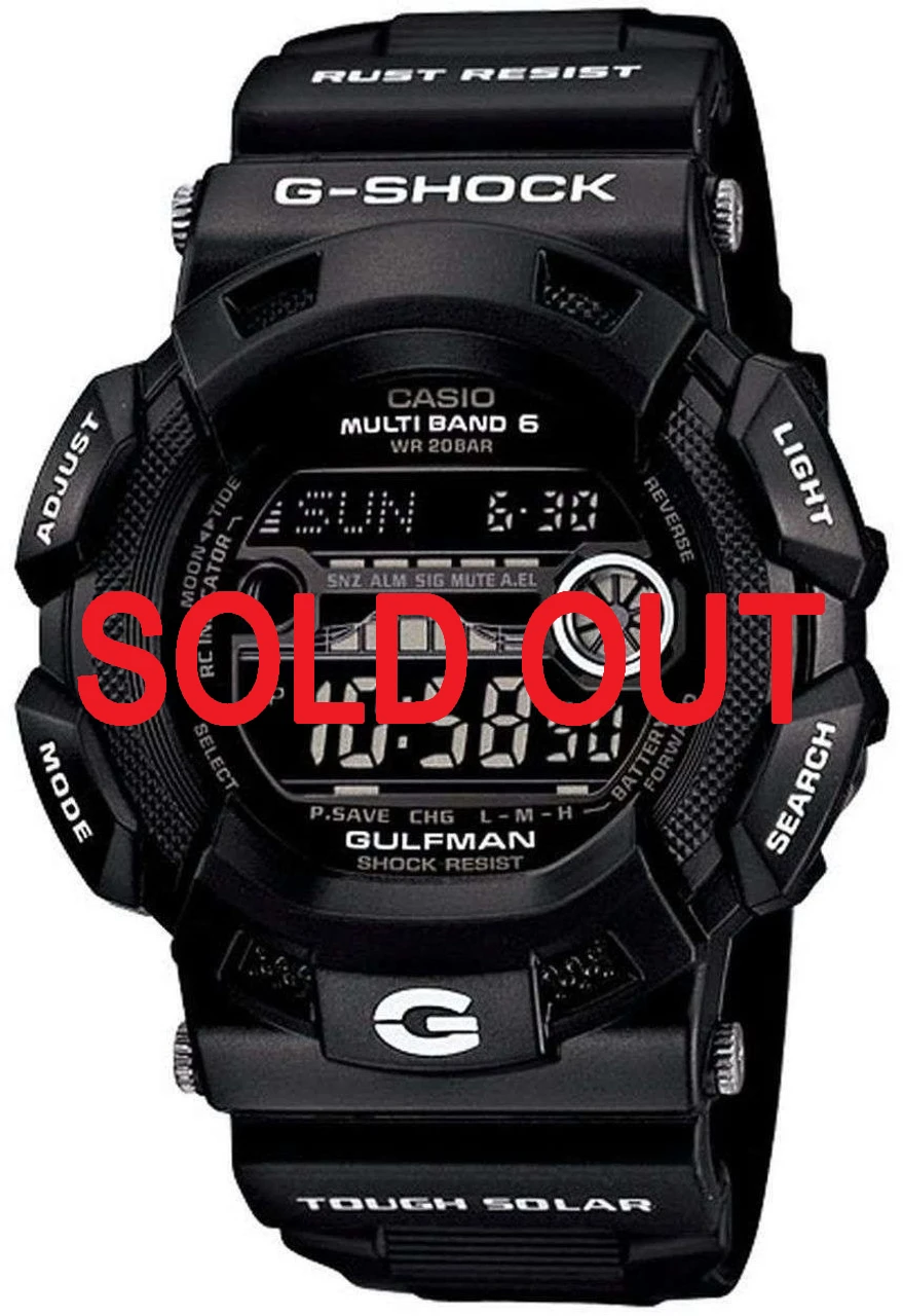 G-shock Gulfman Garish Black GW-9110BW-1JF | Rare Item from Japan