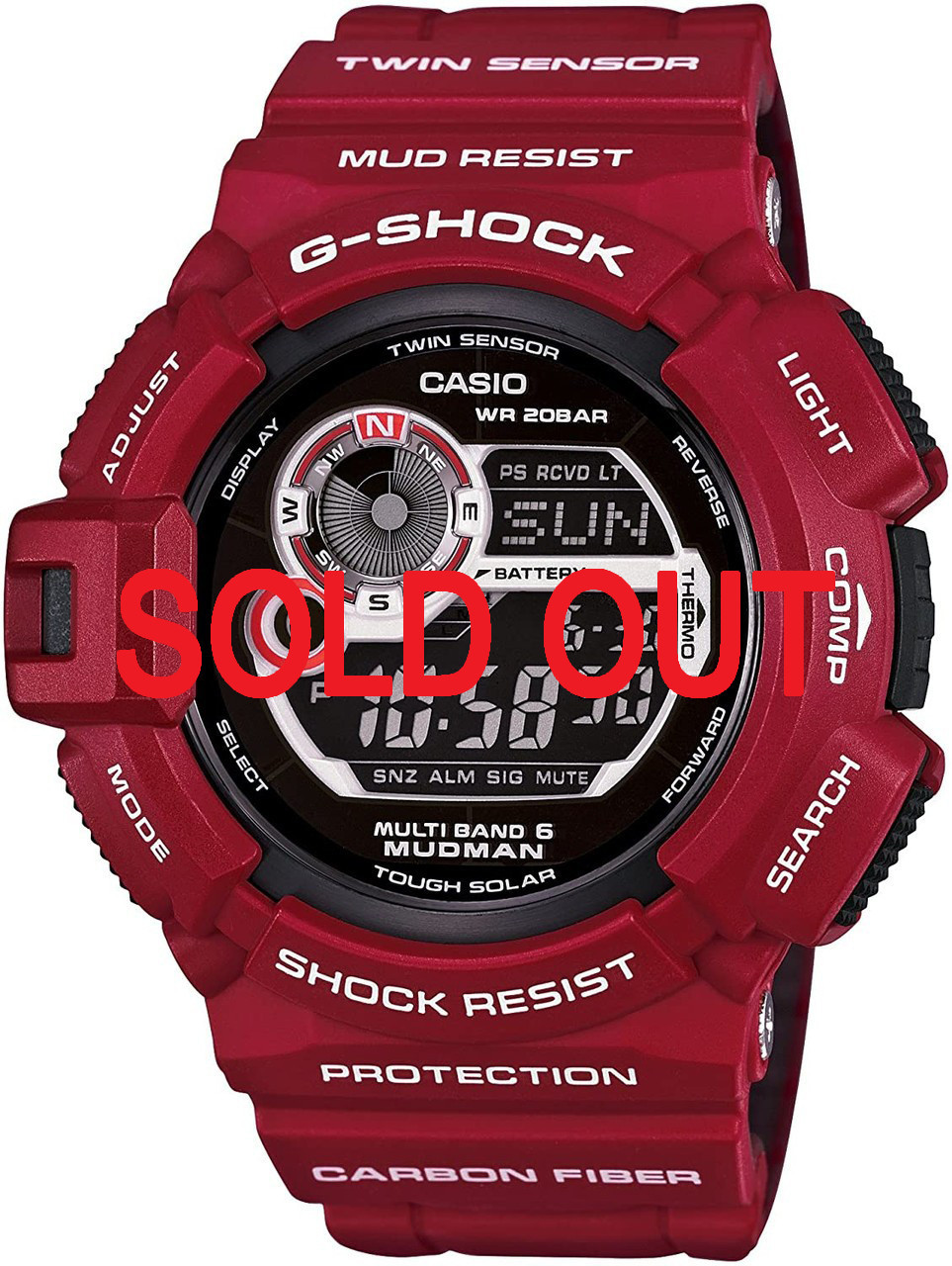 G-Shock Mudman GW-9300RD-4JF Men in Rescue Red - Shopping In Japan Net