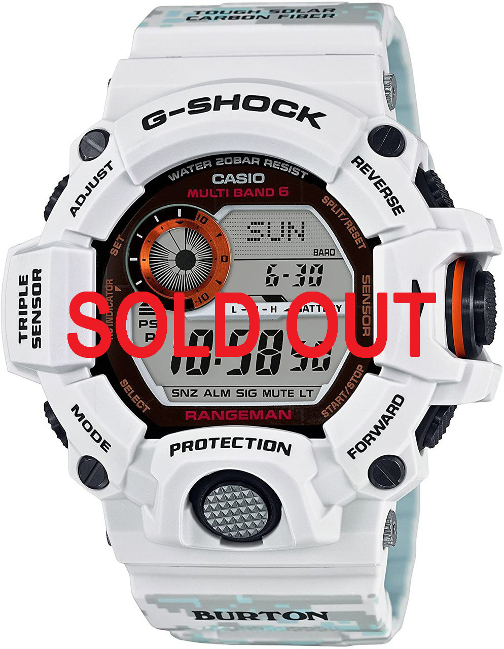 G-Shock Rangeman Burton Snowboards | GW-9400BTJ-8JR | GW9400BTJ-8