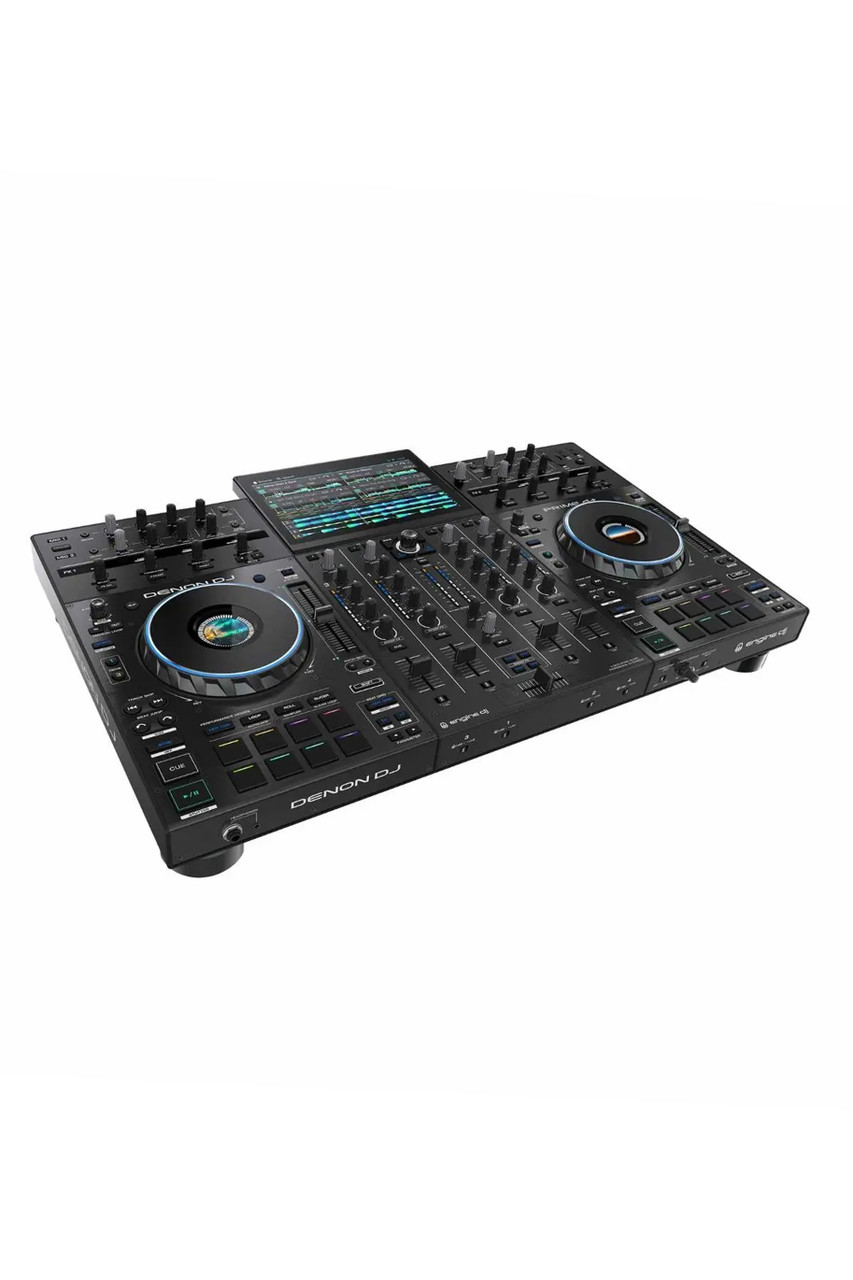 Denon DJ PRIME 4+ 4-Deck Standalone DJ Controller with Amazon Music.