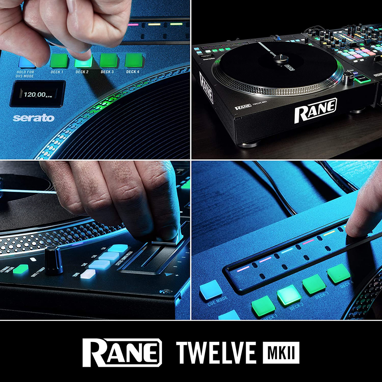 RANE DJ Twelve MKII | 12-Inch Motorized Vinyl Like MIDI Turntable