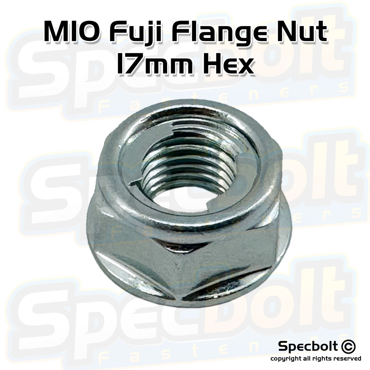 M10 Fuji Lock Nut 17mm A/F