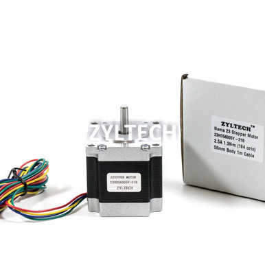 Nema 23 Stepper Motor - 2.5 A, 1.3 N.m, 184 oz.in - 1, 3, or 5