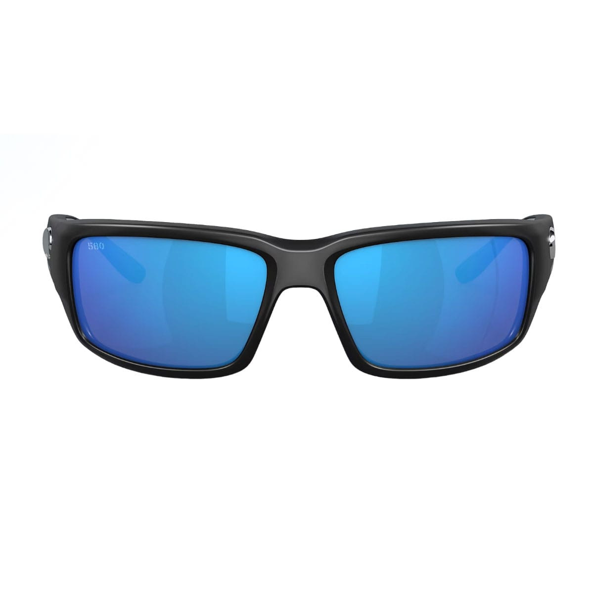 COSTA DEL MAR Men's Fantail Matte Black/Blue Mirror 580P Polarized