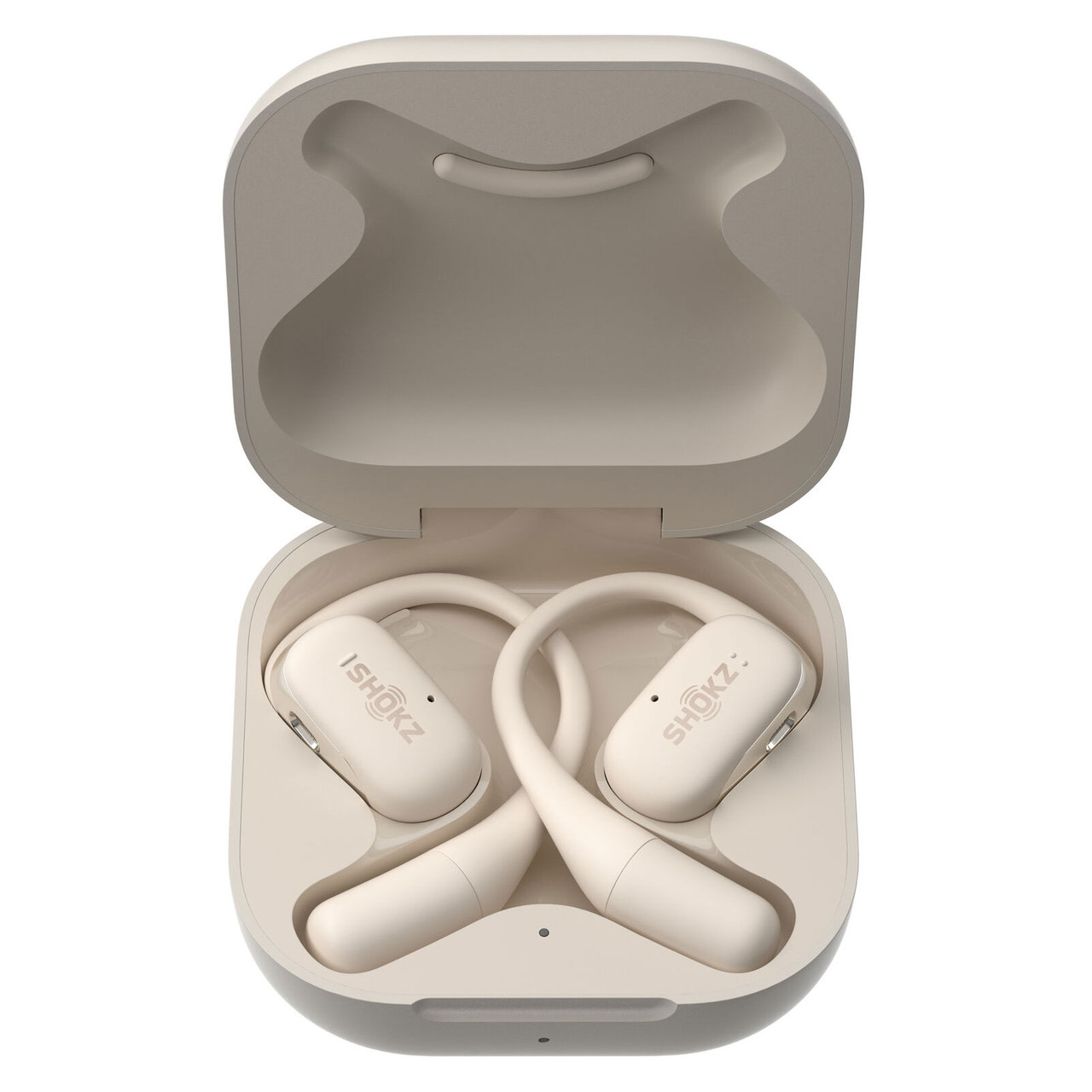 SHOKZ OpenFit Beige Open-Ear Earbuds with Charging Case (T910-ST
