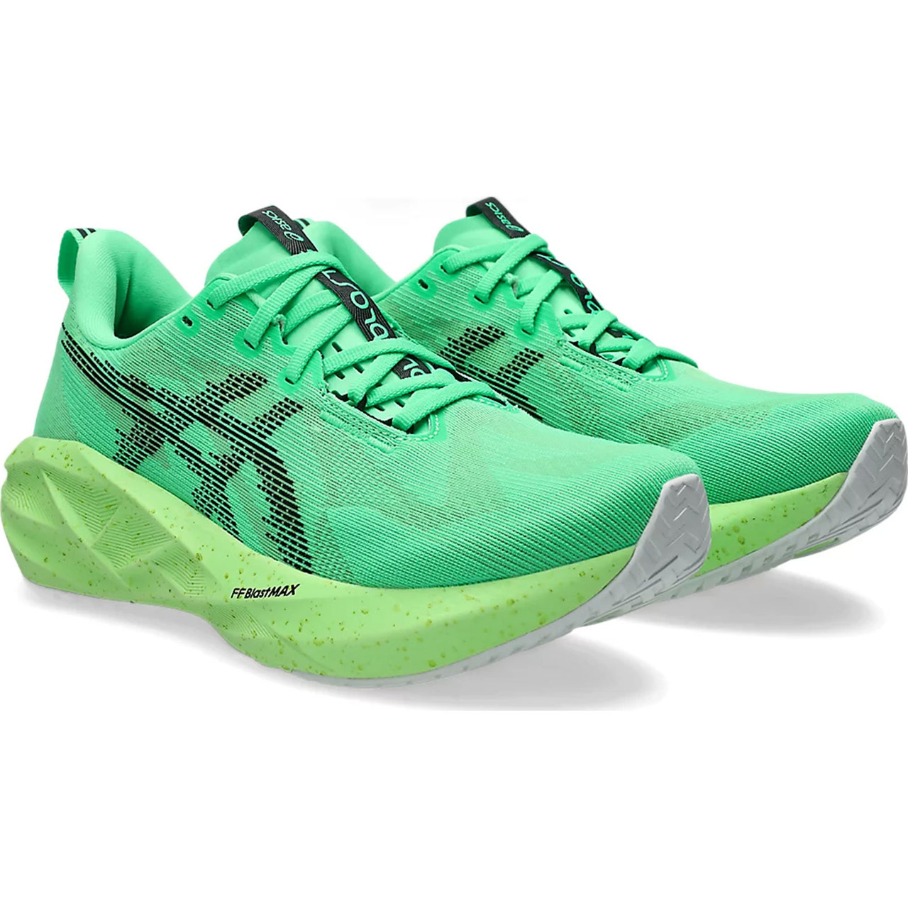 ASICS Men's Novablast 5 Ekiden Vital Green/Black Shoes - Free Shipping